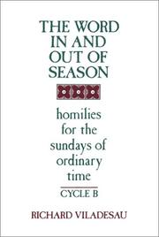 Cover of: Homilies for the Sundays of ordinary time, cycle B