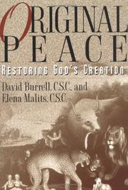 Cover of: Original peace by David B. Burrell