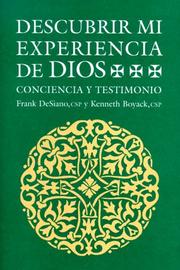 Cover of: Descubrir Mi Experiencia De Dios: Conciencia Y Testimonio