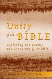 Cover of: The Unity of the Bible by Duane L. Christensen