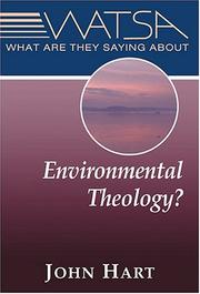 Cover of: What Are They Saying About Environmental Theology? by John Hart