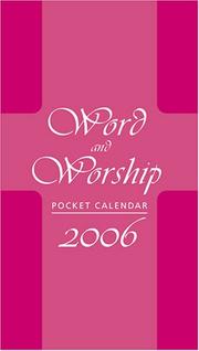 Cover of: Word and Worship Pocket Calendar 2006 by Paulist Press