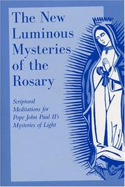 Cover of: The New Luminous Mysteries of the Rosary by 