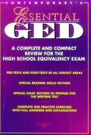 Cover of: Contemporary's essential GED