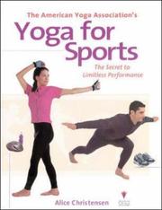 Cover of: The American Yoga Association's yoga for sports by Alice Christensen