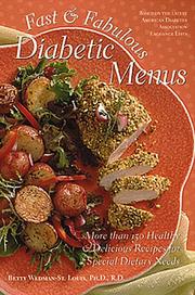 Cover of: Fast & fabulous diabetic menus by Wedman-St. Louis, Betty.