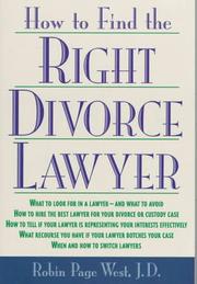 Cover of: How to find the right divorce lawyer