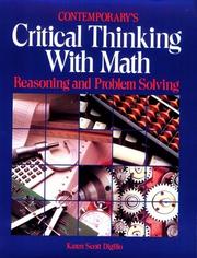 Cover of: Contemporary's Critical Thinking With Math by Karen Scott Digilio
