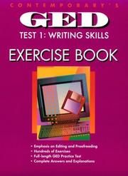 Cover of: Contemporary's Ged Test 1 : Writing Skills: Exercise Book