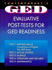 Cover of: Contemporary's evaluative post-tests for GED readiness by Ellen Carley Frechette