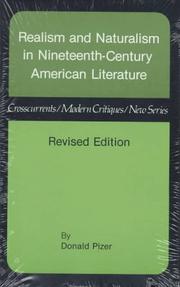 Cover of: Realism and naturalism in nineteenth-century American literature