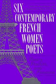 Cover of: Six Contemporary French Women Poets by Serge Gavronsky