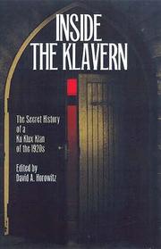 Cover of: Inside the Klavern by David A. Horowitz