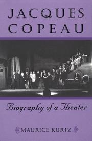 Cover of: Jacques Copeau by Maurice Kurtz