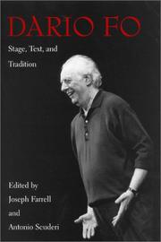 Cover of: Dario Fo: stage, text, and tradition