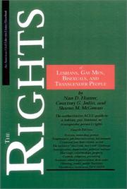 Cover of: The rights of lesbians, gay men, bisexuals, and transgender people by Nan D. Hunter