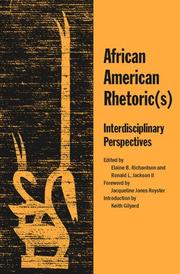 Cover of: African American Rhetoric(s): Interdisciplinary Perspectives