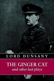 Cover of: The Ginger Cat And Other Lost Plays