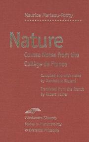Cover of: La Nature  by Maurice Merleau-Ponty