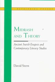 Cover of: Midrash and Theory: Ancient Jewish Exegesis and Contempory Literary Studies (Rethinking Theory)