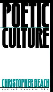 Cover of: Poetic culture: contemporary American poetry between community and institution