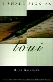 Cover of: I Shall Sign as Loui