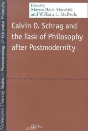 Calvin O. Schrag and the Task of Philosophy after Postmodernity by Martin Joseph Matustik, William Leon McBride
