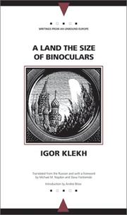 Cover of: A land the size of binoculars