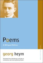 Cover of: Poems by Georg Heym