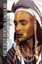 Cover of: The First Person Singular (SPEP) by Alphonso Lingis