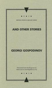 Cover of: And Other Stories (Writings from an Unbound Europe)