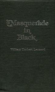 Cover of: Masquerade in black by William T. Leonard