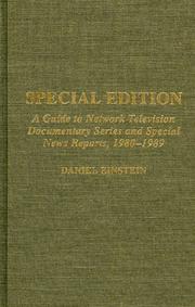 Cover of: Special edition by Daniel Einstein