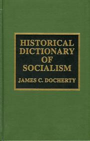 Cover of: Historical dictionary of socialism