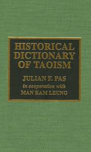 Cover of: Historical dictionary of Taoism