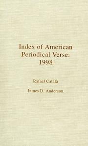 Cover of: Index of American Periodical Verse 1998 by Anderson James D.