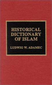 Cover of: The Historical Dictionary of Islam by Ludwig W. Adamec