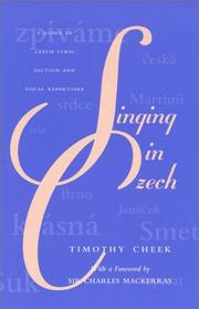 Cover of: Singing in Czech