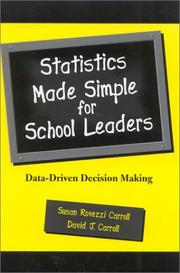 Cover of: Statistics Made Simple for School Leaders: Data-Driven Decision Making