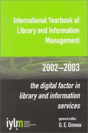 Cover of International Yearbook of Library and Information Management, 2002-2003