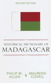 Cover of: Historical dictionary of Madagascar by Philip M. Allen