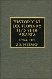 Cover of: Historical Dictionary of Saudi Arabia (Historical Dictionaries of Asia, Oceania, and the Middle East)