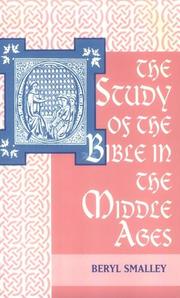 Cover of: Study of the Bible in the Middle Ages