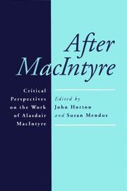 Cover of: After Macintyre by 