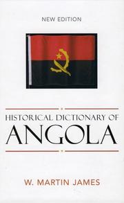 Cover of: Historical dictionary of Angola