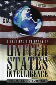 Cover of: Historical dictionary of United States intelligence