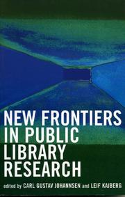 New frontiers in public library research