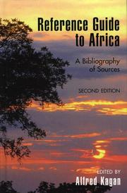 Cover of: Reference guide to Africa: a bibliography of sources