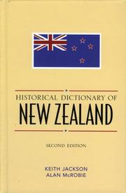 Cover of: Historical dictionary of New Zealand