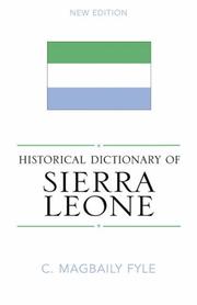 Cover of: Historical dictionary of Sierra Leone